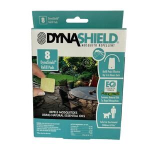 DynaShield Refill Mosquito Natural Essential Oil Pads Summer Scent 8 refill pads
